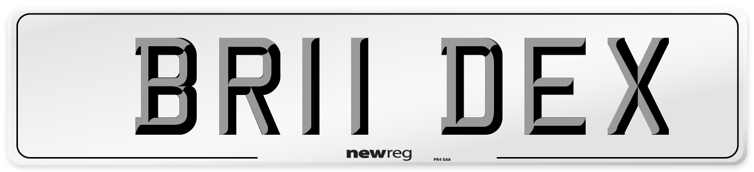 BR11 DEX Number Plate from New Reg